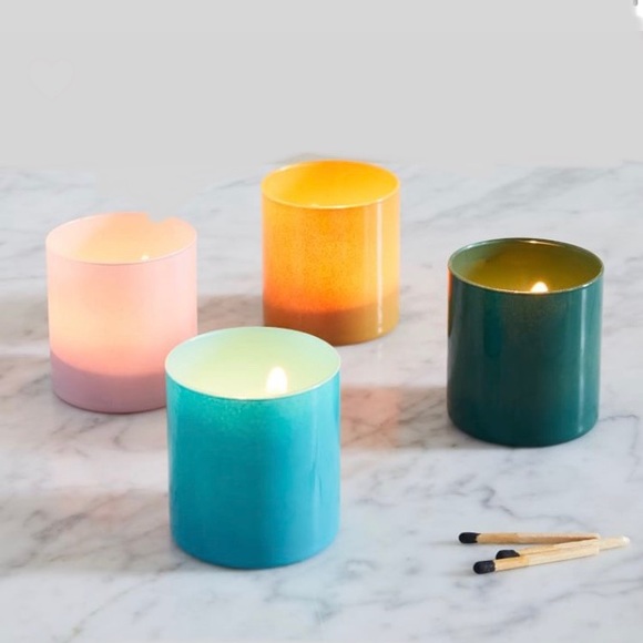 West Elm Colored Glass Votives (Set of 4)